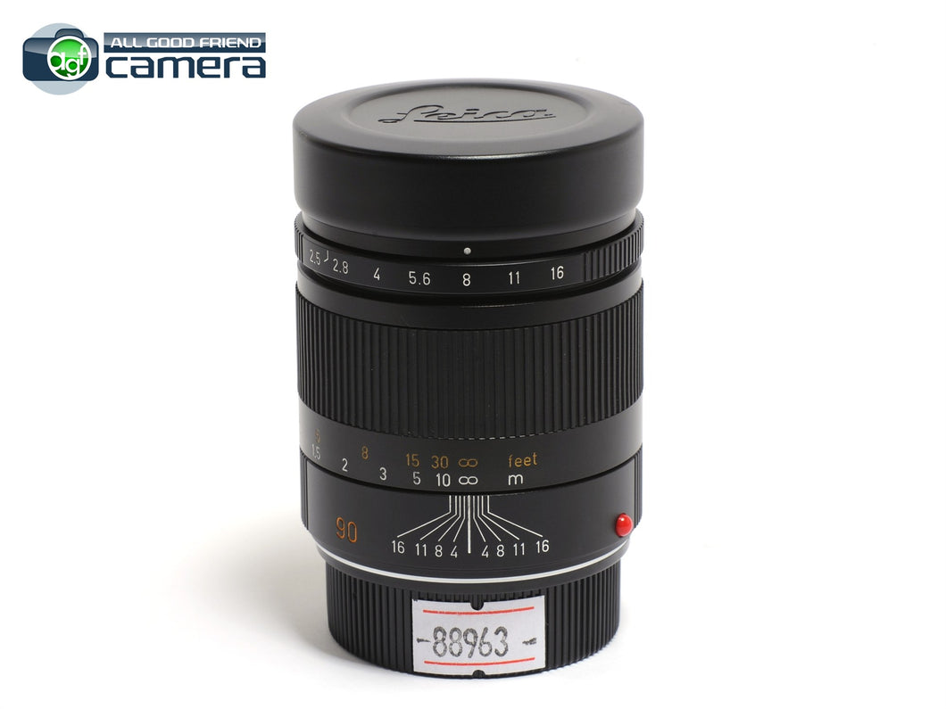 Leica Summarit-M 90mm F/2.5 Lens Black 6Bit 11646 *MINT-*
