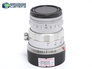 Leica Summicron M 50mm F/2 Lens Rigid Ver.2 Silver/Chrome