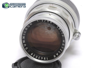 Leica Summicron M 50mm F/2 Lens Rigid Ver.2 Silver/Chrome