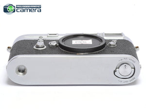 Leica M3 Film Rangefinder Camera Silver/Chrome Single Stroke *EX*