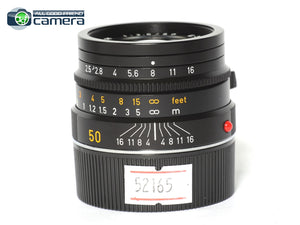 Leica Summari-M 50mm F/2.5 E39 Lens Black 6Bit 11644 *MINT*