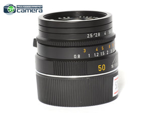Leica Summari-M 50mm F/2.5 E39 Lens Black 6Bit 11644 *MINT*