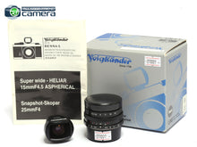 Load image into Gallery viewer, Voigtlander Super Wide Heliar 15mm F/4.5 Lens Leica L39/LTM Mount *MINT- in Box*