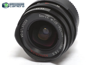 Voigtlander Super Wide Heliar 15mm F/4.5 Lens Leica L39/LTM Mount *MINT- in Box*