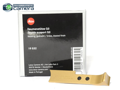 Leica Thumb Support Q3 Brass Blasted Finish 19532 *BRAND NEW*