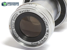 Load image into Gallery viewer, Leica Ernst Leitz Wetzlar Elmar 90mm 9cm F/4 Collapsible Lens