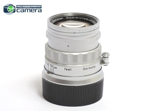 Leica Leitz Summicron M 5cm 50mm F/2 E39 Lens Silver Rigid Early Ver.