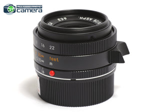 Leica Elmarit-M 28mm F/2.8 ASPH. E39 Lens Black 11677 *EX*