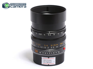 Leica Summilux-M 50mm F/1.4 ASPH. Lens Black Anodized 11891 *MINT*