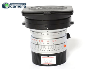 Leica Elmarit-M 24mm F/2.8 ASPH. E55 Lens Silver 11898 *MINT-*