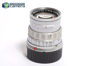 Leica Summicron M 50mm F/2 Rigid Ver.1 Lens Silver/Chrome