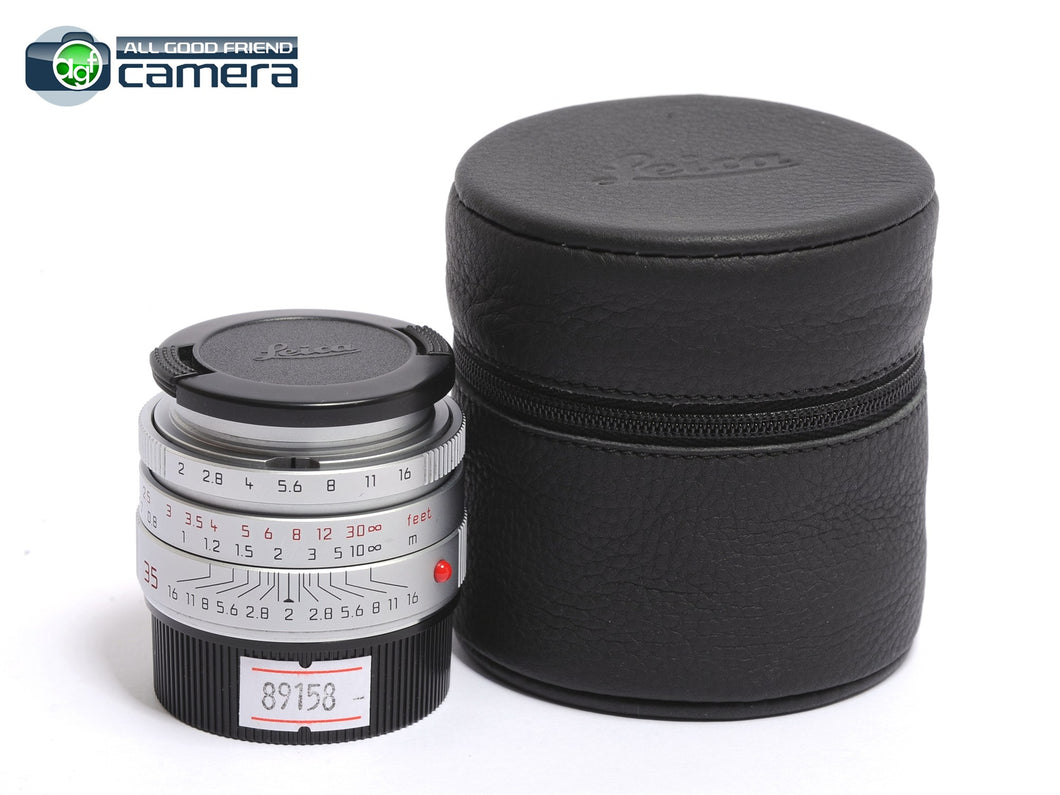 Leica Summicron-M 35mm F/2 ASPH. Ver.1 Lens 6Bit Silver/Chrome *EX*
