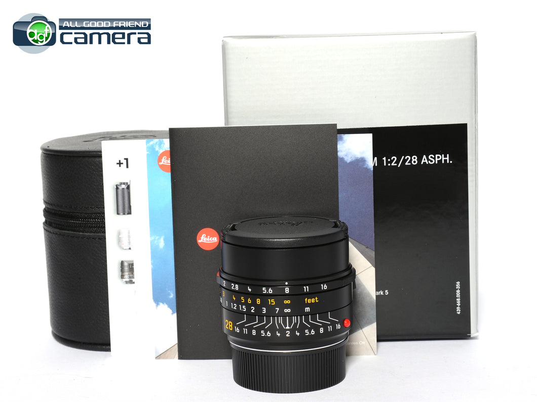 Leica Summicron-M 28mm F/2 ASPH. III Lens Black 2023 Version 11618 *BRAND NEW*