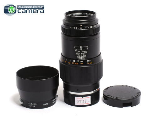 Leica Leitz Tele-Elmar M 135mm F/4 E39 Lens Black *MINT*