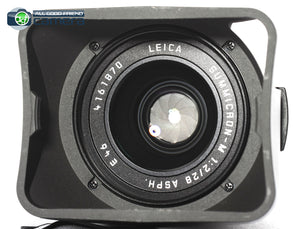 Leica Summicron-M 28mm F/2 ASPH. E46 Lens Black 6Bit 11604 *MINT*