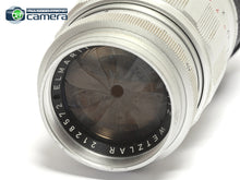 Load image into Gallery viewer, Leica Leitz Elmarit 90mm F/2.8 Lens Silver 1st Version