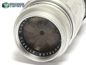 Leica Leitz Elmarit 90mm F/2.8 Lens Silver 1st Version