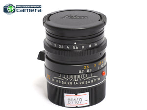 Leica Summilux-M 35mm F/1.4 ASPH. Pre-FLE E46 Lens Black 11874 *MINT*
