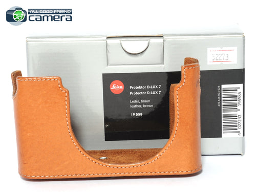 Leica Protector Leather Half Case for D-LUX 7 Camera Brown 19558 *EX+ in Box*
