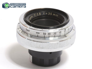 Zeiss Biogon 35mm F/2.8 Lens Contax RF Rangefinder *EX+*