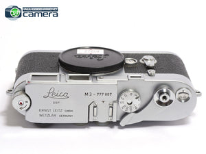 Leica M3 Rangefinder Camera Double Stroke Silver/Chrome