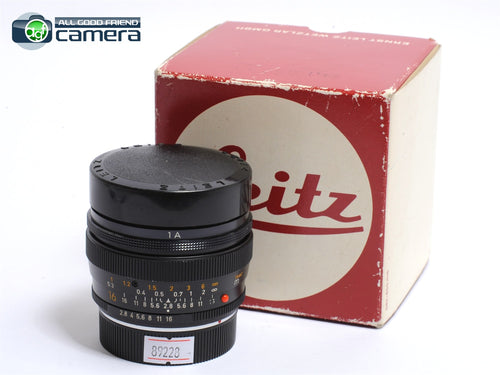 Leica Leitz Fisheye-Elmarit-R 16mm F/2.8 Lens 3CAM