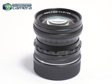 Load image into Gallery viewer, Voigtlander Nokton 50mm F/1.5 ASPH. Lens Vintage Line Leica M Mount *MINT-*