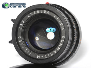 Leica Summarit-M 50mm F/2.5 E39 Lens Black 6Bit 11644 *MINT-*