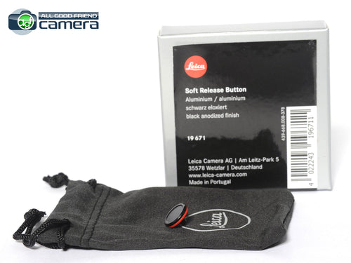 Leica Soft Release Button Aluminum Black 19671 for Q3, M Cameras  *BRAND NEW*