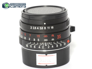 Contax G Planar 35mm F/2 T* Lens Leica M Mount Rangefinder Coupled *MINT-*