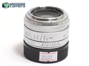 Voigtlander Nokton 35mm F/1.5 VM Lens Silver Ver.2 Leica M Mount *EX+*