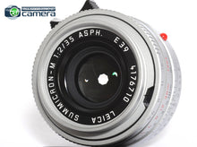 Load image into Gallery viewer, Leica Summicron-M 35mm F/2 ASPH. E39 Lens 6Bit Silver 11882 *MINT in Box*