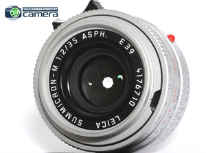 Leica Summicron-M 35mm F/2 ASPH. E39 Lens 6Bit Silver 11882 *MINT in Box*