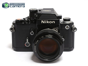 Nikon F2AS Film SLR Camera Black w/Nikkor 50mm F/1.2 AI Lens F2 AS *EX*