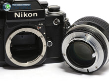 Load image into Gallery viewer, Nikon F2AS Film SLR Camera Black w/Nikkor 50mm F/1.2 AI Lens F2 AS *EX*