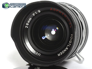 Voigtlander Ultron 28mm F/1.9 Aspherical Lens L39 Mount w/M Adapter