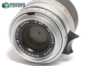Leica Summicron-M 35mm F/2 ASPH. Ver.1 Lens Silver 11882 *MINT-*