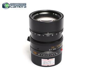Leica Summilux-M 50mm F/1.4 ASPH. Lens Black 11891 Late Serial No. 48** *EX+*