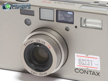 Load image into Gallery viewer, Contax T3 P&amp;S Camera Titanium Silver w/Sonnar 35mm T* Lens *MINT-*