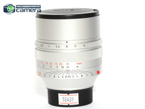 Leica Noctilux-M 50mm F/0.95 ASPH. Lens Silver 11667 *MINT*