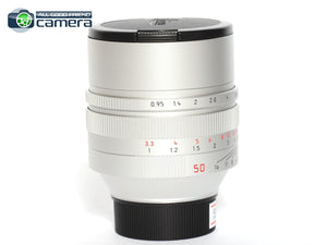Leica Noctilux-M 50mm F/0.95 ASPH. Lens Silver 11667 *MINT*