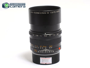 Leica APO-Summicron-M 75mm F/2 ASPH. Lens Black 11637 non-6Bit