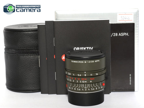 Leica Summicron-M 28mm F/2 ASPH. Edition 'Safari' Lens 11704 *Unused Demo Unit*