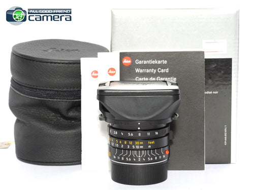 Leica Summicron-M 28mm F/2 ASPH. Lens Black Custom 6Bit 11604 *MINT in Box*