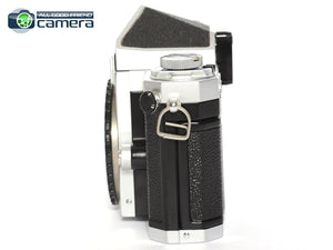 Nikon F Eye Level FIlm SLR Camera Body Silver