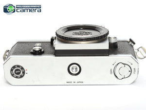 Nikon F Eye Level FIlm SLR Camera Body Silver