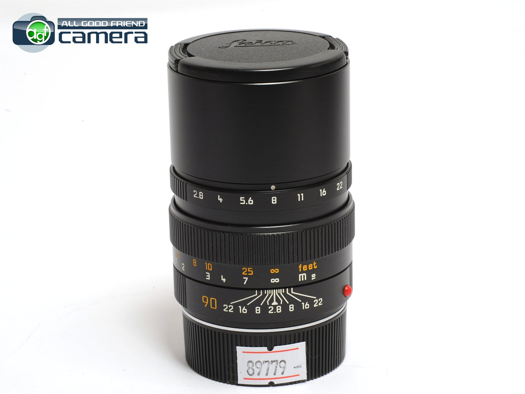 Leica Elmarit-M 90mm F/2.8 E46 Lens Black Ver.2 11807 *MINT-*