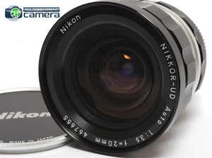 Nikon Nikkor-UD 20mm F/3.5 Non-AI Lens *EX+*