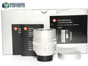 Leica Noctilux-M 50mm F/0.95 ASPH. Lens Silver 11667