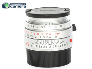 Leica Summicron-M 35mm F/2 ASPH. Ver.1 Lens 6Bit Silver 11882 *MINT in Box*